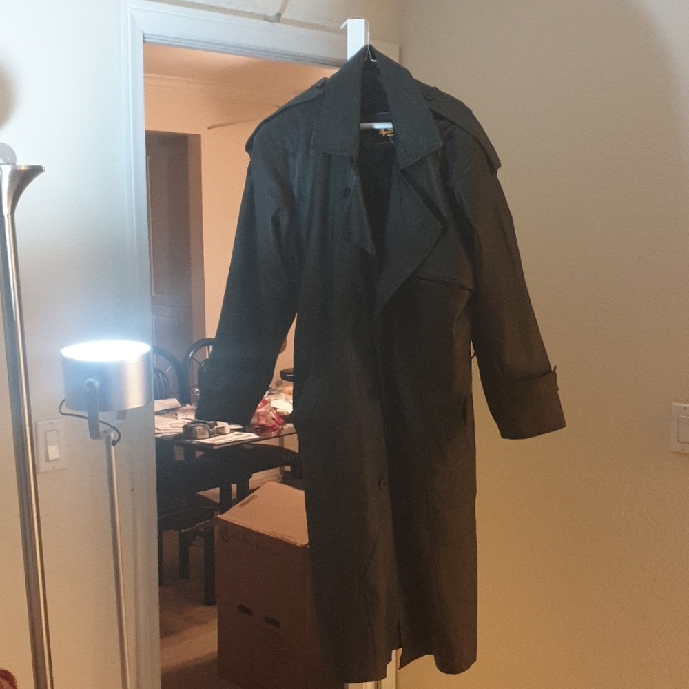 Black Leather Trenchcoat